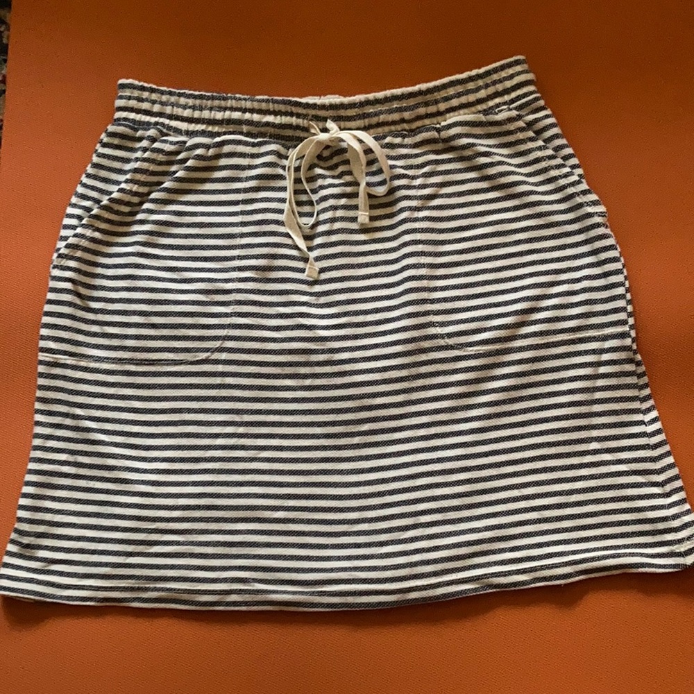 👗 Max Studio Striped Cotton Skirt NWOT